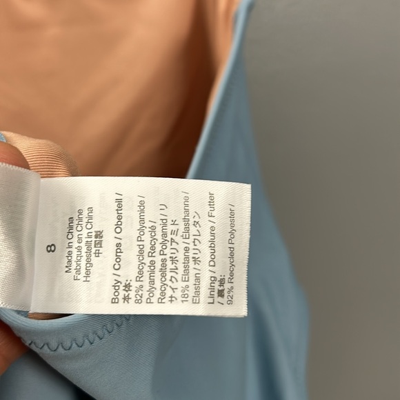 J crew Cutout tie-back one piece swimsuit size 8 style bf166 baby blue - Picture 10 of 16